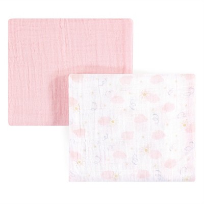 Yoga Sprout Baby Girl Cotton Muslin Swaddle Blankets, Sky, One Size