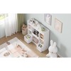 Kids Toy Storage, Bookshelf, with Cubbies, Drawers, Organizer Display Stand,  Toy Storage Cabinet for Kids Room, Classroom, Nursery, White - 4 of 4