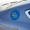 Southeastern Oklahoma State University Primary Logo Automotive Car Refrigerator Locker Vinyl Circle Magnet - 3 of 4