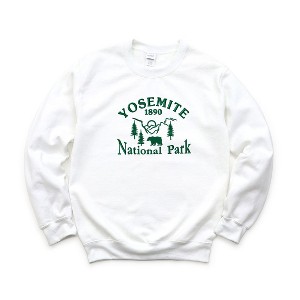 Simply Sage Market Women's Graphic Sweatshirt Embroidered Yosemite National Park - 1 of 3