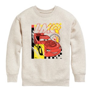 Boys' - Cars - Lightning Mcqueen Graphic Graphic Long Sleeve Fleece Sweatshirt - 1 of 4