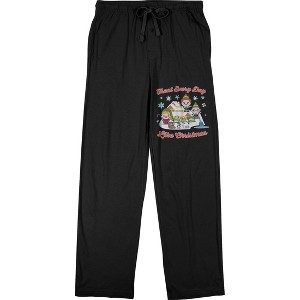 Elf Treat Every Day Like Christmas Men's Black Sleep Pajama Pants - 1 of 2