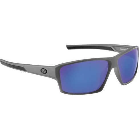 Flying Fisherman Windley Polarized Sunglasses - Matte Gray/Smoke Blue Mirror