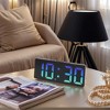 REGALWOVEN Digital Corded Electric Plastic Adjustable Brightness Alarm Clock 6.1"L x 0.9"W x 2.5"H 1 Pc - 2 of 4