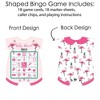 Big Dot of Happiness Pink Flamingo - Party Like a Pineapple - Picture Bingo Cards & Markers - Tropical Summer Baby Shower Shaped Bingo Game -Set of 18 - 3 of 4