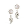 SHINE by Sterling Forever Beverly Pearl Shell Drop Stud Earrings - 4 of 4