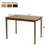 Subrtex Modern Farmhouse Square Table, Cozy Wooden Dining Table for 1-2 Persons, Ideal for Small Kitchen & Dinner Spaces - 3 of 4