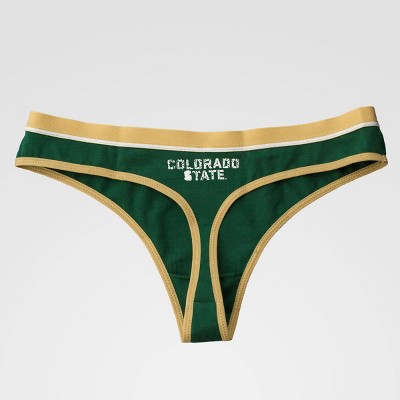 NCAA Colorado State Rams Thong with Vintage Screenprint - Green S