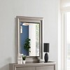GlasFlength Decorative Wall Mirrors Modern Framed Mirror with Reflective Surface Simple Design for Bedroom or Entryway, Silver, 46"*3"*39" - 2 of 4