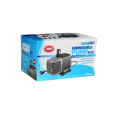 Hydrofarm Active Aqua 400 GPH Submersible Water Pump