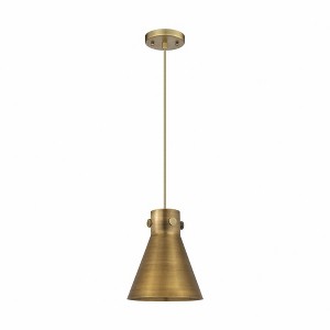 Newton Cone - 1 Light Pendant with Metal Shade In Industrial Style-9.88 Inches Tall and 8 Inches Wide - 1 of 1