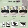 YOOCOZZ Chenille Sectional Sofa with Moveable Ottoman and Two-tone Adjustable Metal Legs - 4 of 4