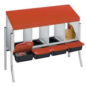 GustoWave Roll-Away Nesting Boxes for Chickens Coop - 1 of 4