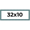 PosterPalooza | Panoramic Simple Blue Picture Frame - UV Acrylic, Foam Board Backing, Hanging Hardware - 2 of 4