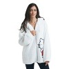 Hello Kitty Women’s White Long Sleeve Cosplay Faux Shearling Zip-Up Hoodie - 4 of 4
