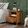 Union Plain Nightstand with Drawer Prairie Cherry - Sauder: Shaker Style, Open Shelf Storage - 2 of 4
