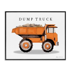 Stupell Industries Orange Dump Truck Construction Framed Giclee Art - 1 of 4