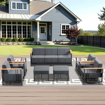 Gymojoy Outdoor Sofa Funiture with Thick Cushion for Garden Yard