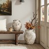LuxenHome Rustic Antiqued Terracotta Vase, Round Bouquet Holder for Farmhouse Décor - 4 of 4
