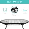 Best Choice Products 4-Piece All-Weather Acapulco-Style Conversation Set, Outdoor Patio Furniture w/ Glass Top Table - 3 of 4