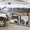 Costway Adjustable Heavy Duty 4 Level Garage Tool Shelf Storage 1600lbs Black - 2 of 4