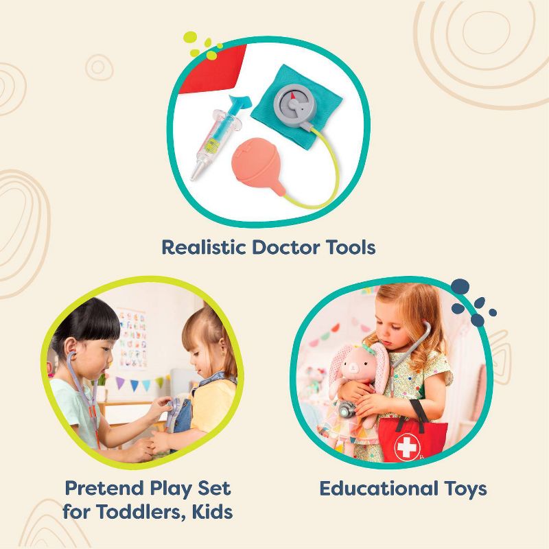 B. toys - Doctor Play Set - Mini Doctor Care Kit, 6 of 11