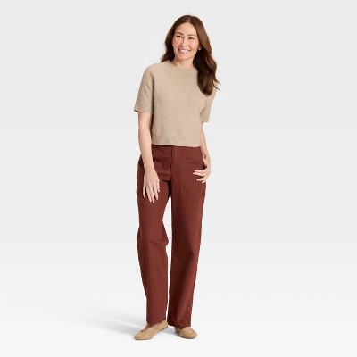 Women's Mid-Rise Straight Leg Cargo Pants - Universal Thread