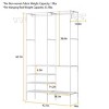 Metal Garment Rack Shoe Clothing Organizer Shelves Freestanding Multifunctional Clothes Wardrobe - 3 of 4