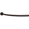 Home Mart Goods Bronze Metal Shower Curtain Curved Rod Rust Resistant Non-Slip - 40"-64" - 4 of 4