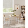 VASAGLE Dining Chair Set of 2, Rustic Wood Chairs with Metal Steel Frame, Easy to Assemble, Comfortable Seat, Modern Farmhouse Chair - 3 of 4