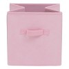 Racxily 6 Pack Collapsible Cube Fabric Storage Bins with handle, 10.5" x 10.5" Storage Containers for Organizing Storage Box - 4 of 4
