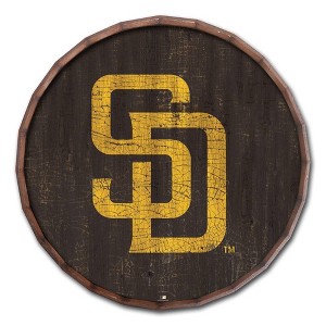 MLB San Diego Padres Cracked Color 24" Barrel Top - 1 of 3