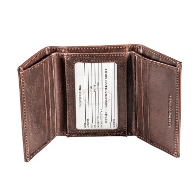 Evergreen Los Angeles Chargers Tri-Fold Wallet, Brown