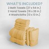 8pc Odor Resistant Assorted Bath Towel Set - Bennett & Shea Home - 3 of 4
