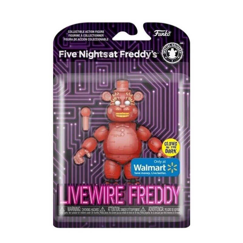 Funko Five Nights At Freddy's 5 Inch Action Figure | Livewire Freddy (Glow), 4 of 5