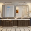 Apmir Rectangular Aluminum Alloy Framed and Tempered Glass Wall Bathroom Vanity Mirror in Matte Black/ Gold/ Silver/ Brown - 4 of 4