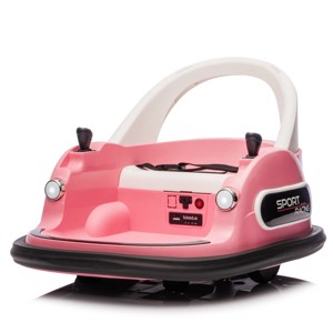 TopComfy Baby Walkers Kids Ride On Bumper Car Kids Toy Kids Fun Gift Five Point Safety Belt Two Wheel Drive for Kids, Pink, 25.9"*23.15"*11.42" - 1 of 4