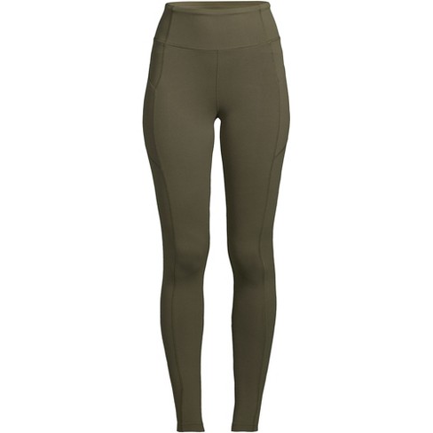 Lands' End Women's Active High Rise Compression Slimming Pocket