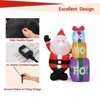 Christmas Santa Decoration with Gift Box - Bright LED Lights, Easy Setup, Weather-Resistant Yard Decor for Festive Cheer - 4 of 4