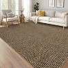 Area Rugs Ft Washable Boho Non-Slip Dining Room Soft Ultra Thin Waffle Print Bedroom Indoor Floor Carpet for Living Room - 2 of 4