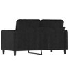 vidaXL 2-Seater Sofa Black 47.2" Velvet - 4 of 4