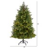 Nearly Natural 6-ft North Carolina Fir Artificial Christmas Tree with 450 Clear Lights and 2303 Bendable Branches - 2 of 4