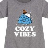 - Peanuts - Snoopy Puffer Cozy Vibes Graphic Short Sleeve Fleece Dress - 2 of 4