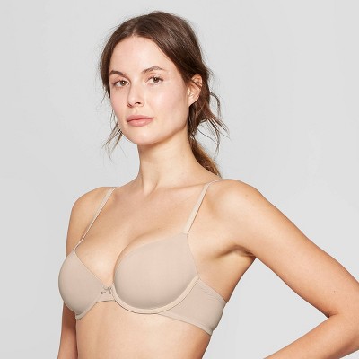 Women's Everyday Lightly Lined Demi T-Shirt Bra - Auden™ Soft Beige 32A