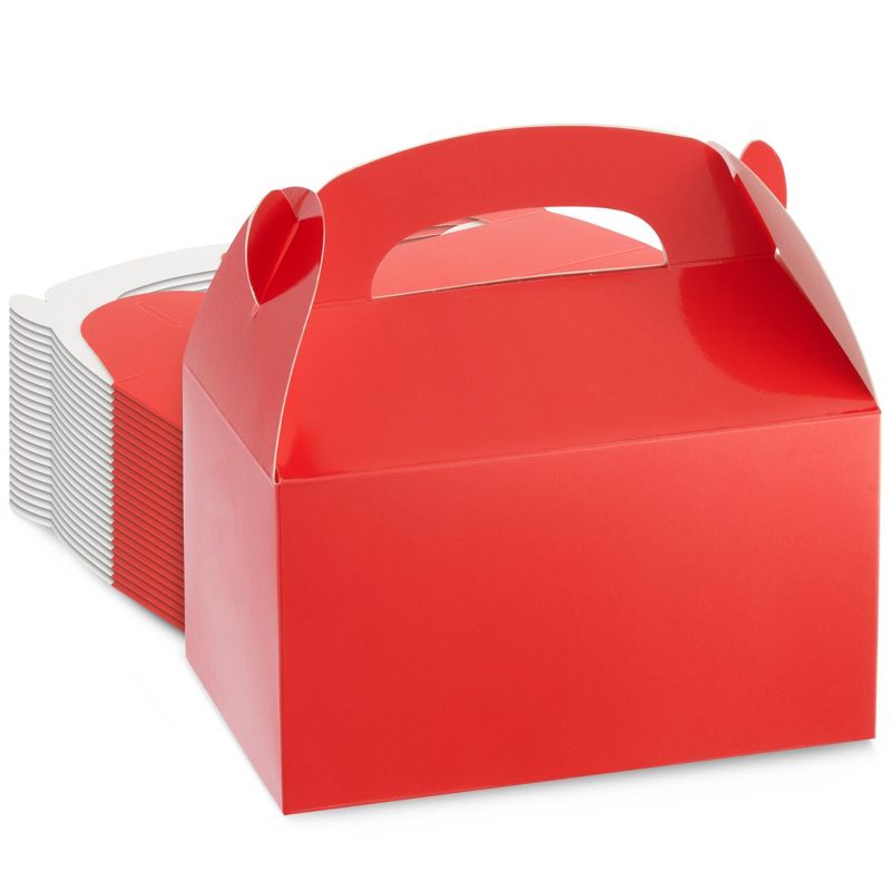 24 Pack Paper Gable Treat Boxes, Neon Party Favor Gift Box for Birthday, Wedding & Baby Shower, 6.2 x 3.5 in, 1 of 9