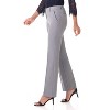 Rekucci Women's Smart Stretch Straight Leg Dress Pants with Zipper Closure – Office to Evening Wear - Charcoal, 12 Short - 2 of 4