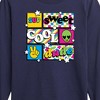 Boys' - Instant Message - Throwback Pattern Grid Long Sleeve Graphic T-Shirt - 2 of 4