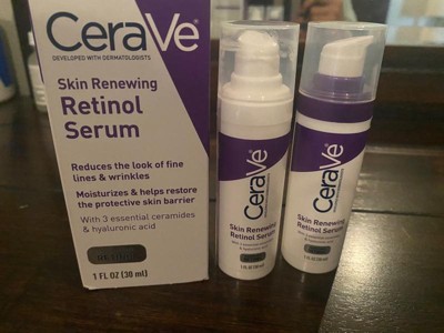 CeraVe Skin Renwing Retinol Serum Anti-aging Essence Smoothing Fine Lines  and Wrinkles Hyaluronic Acid Repair Skin Barrier 30ml