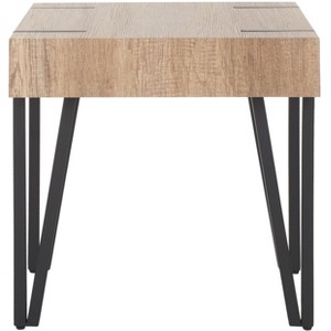 Alyssa End Table - Multibrown/Black - Safavieh - 1 of 4