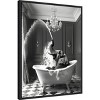 Amanti Art Splish Splash Safari Elephant by Niky Rahner Framed Canvas Wall Art - 2 of 4